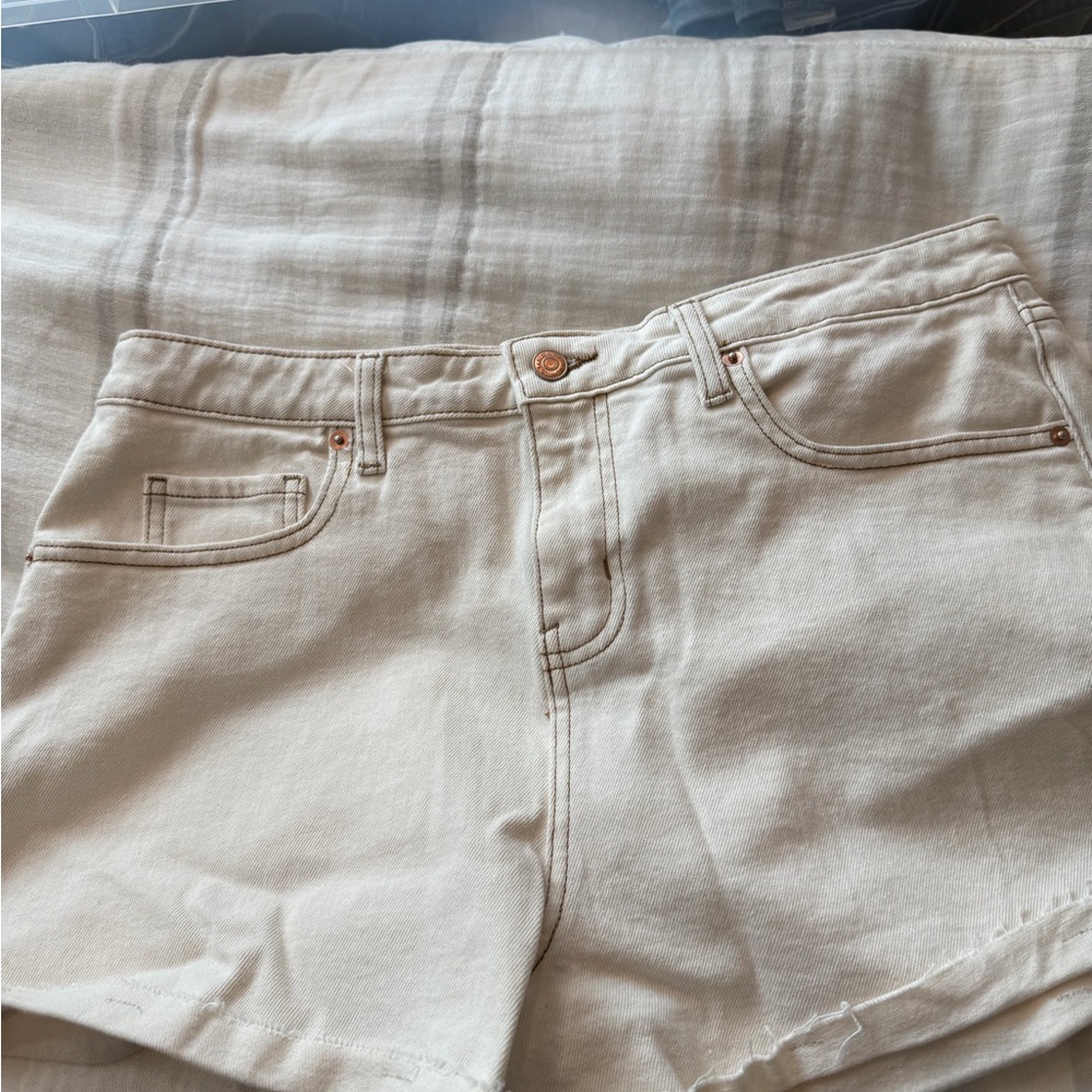 Wild Fable Cream Jean Shorts
